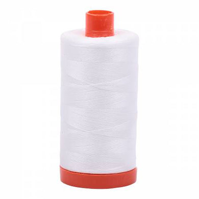 Cotton Mako Thread 50wt 1300m MK50 2021 Aurifil#6 Natural White