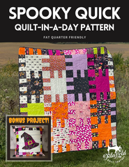 Spooky Quick Quilt - DIGITAL PATTERN - Plus Bonus Pillow Project - DIGITAL DOWNLOAD
