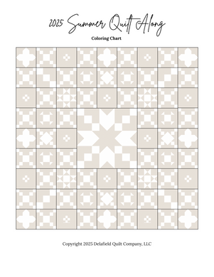 2025 Summer Quilt Along - Coloring Sheet - Free