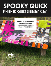 Load image into Gallery viewer, Spooky Quick Quilt - DIGITAL PATTERN - Plus Bonus Pillow Project - DIGITAL DOWNLOAD