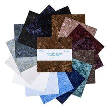 Load image into Gallery viewer, Expressions Batiks Hand-Dyes Quartz Crystals 5" Stacker