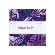 Load image into Gallery viewer, EXPRESSIONS BATIKS BACKYARD BIRDS 5" STACKER
