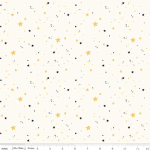 Sophisticated Halloween - Stars - Cream - Fabric by the Yard