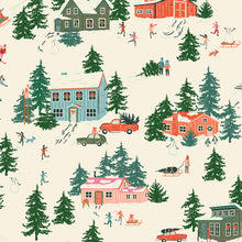 Load image into Gallery viewer, Christmas in the Cabin - Merry Town - Fabric by the Yard