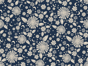 Golden Hour - Zinnia | Navy RS4016-12 Fabric by the Yard
