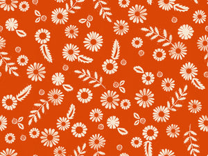 Golden Hour - daisy | Warm Red  RS4017-20 Fabric by the Yard