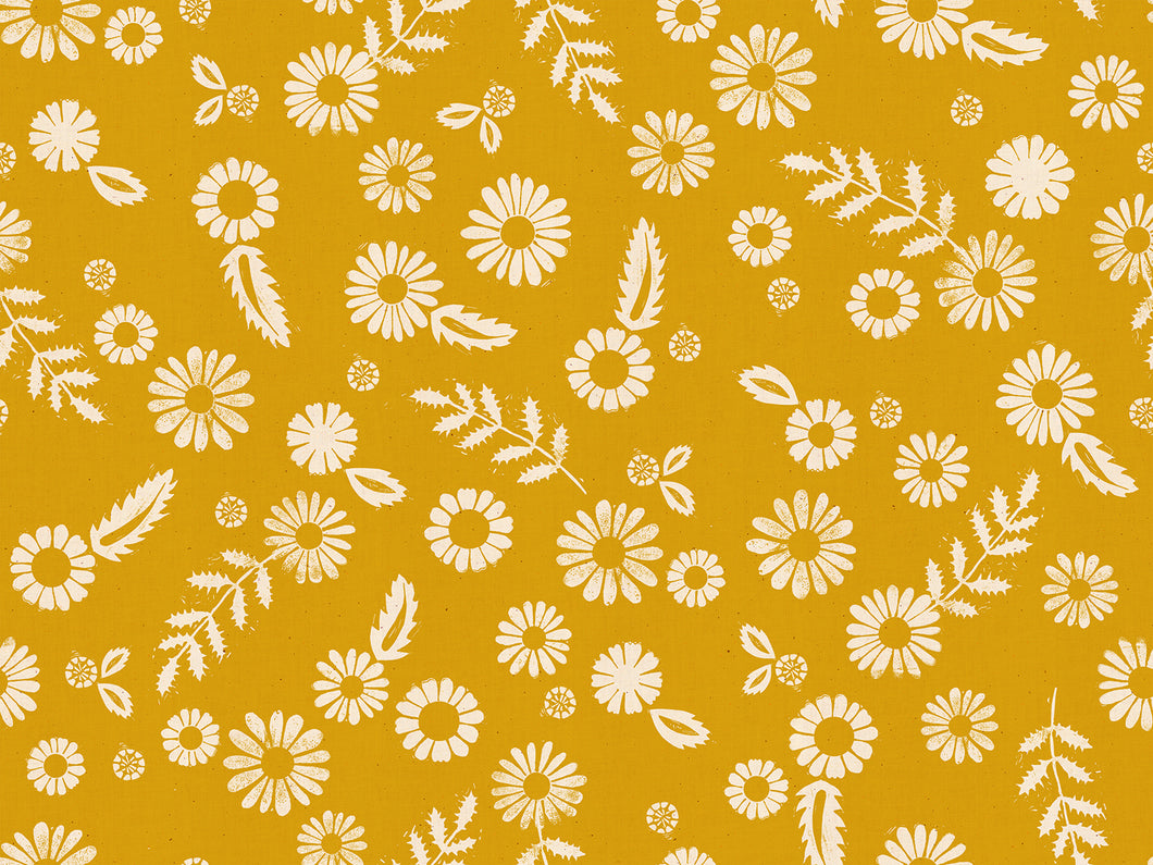 Golden Hour - daisy | Goldenrod  RS4017-22 Fabric by the Yard