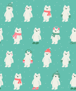 Flurry - Snow Bears | Icebox - Ruby Star Society - Fabric by the Yard