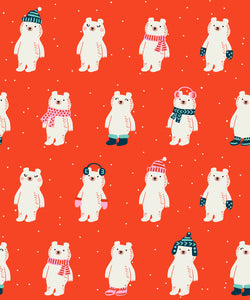 Snow Bears | Ruby - Ruby Star Society - Fabric by the Yard