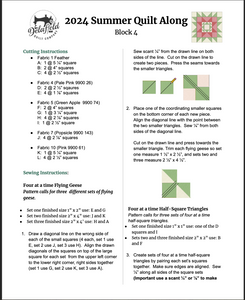 2024 Summer Quilt Along - Block 4