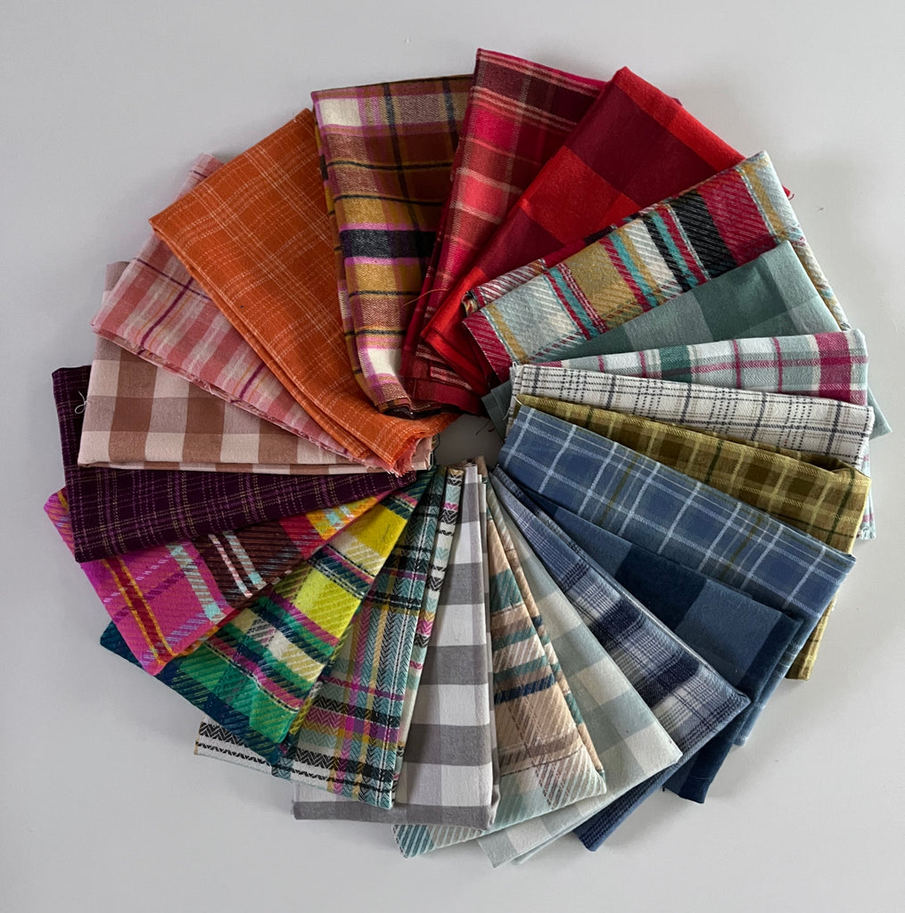 Art Gallery Fabrics - Highlands Flannel Fat Quarter Bundle - 21 pieces