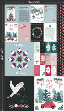 Holiday Spirit Panel - Wintertale Collection - Art Gallery Fabrics