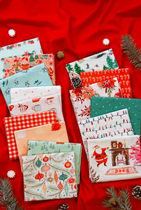 Christmas in the Cabin - 15 piece fat quarter bundle - art gallery fabrics