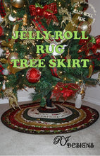 Load image into Gallery viewer, Jelly Roll Rug Tree Skirt - by Lambson, Roma - Printed Pattern