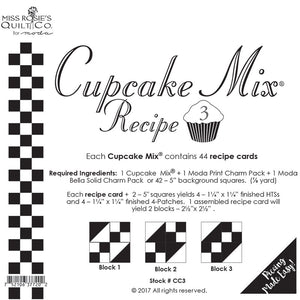 Cupcake Mix Recipe 3 - 44ct CC3 Miss Rosie#1
