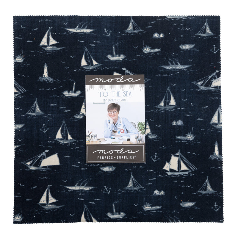 To the Sea- Layer Cake - Moda by Janet Clare