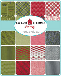 Red Barn Christmas - Red Barn Christmas 9 x 22 Cut - 34 pieces