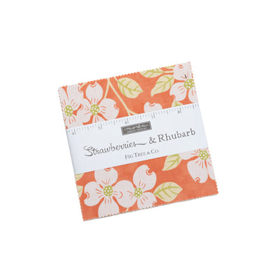 Strawberries & Rhubarb Charm Pack Fig Tree Quilts for Moda Fabrics