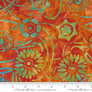 Bossa Nova Batiks - Tangerine 4361 12 - Fabric by the Yard