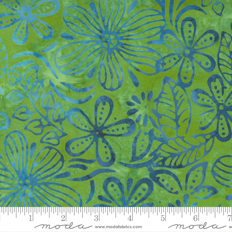 Bossa Nova Batiks - Lime 4361 44 - Fabric by the Yard