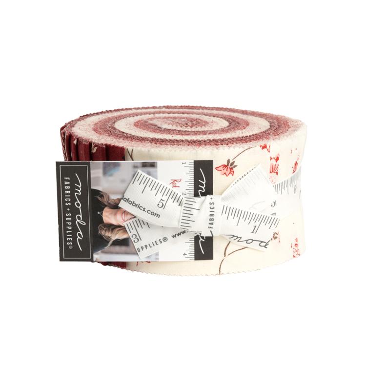 Red White Gatherings - Jelly Roll by Primitive Gatherings - 40 pcs