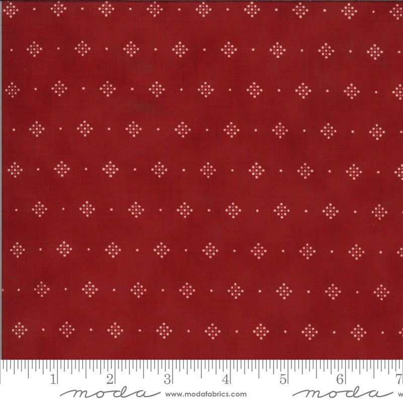 Redwork Gatherings - Red 49118 13 - Fabric by the Yard