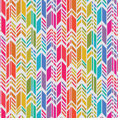 Art Theory - Rainbow Feather  - Day  - Fabric by the Yard