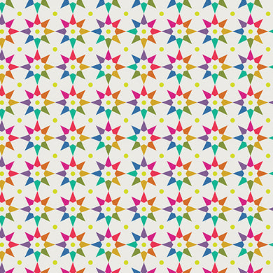 Art Theory - Rainbow Star  - Day - Fabric by the Yard