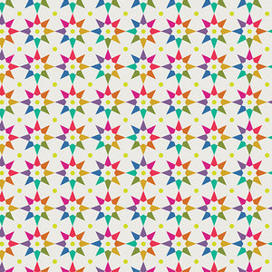 Art Theory - Rainbow Star  - Day - Fabric by the Yard