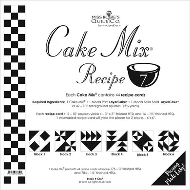 Cake Mix Recipe 7 44ct CM7 Miss Rosie