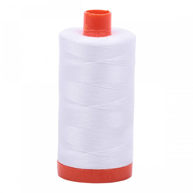 Mako Cotton Thread Solid 50wt 1422yds White