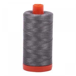 Mako Cotton Thread Solid 50wt 1422yds Grey Smoke