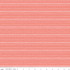Coral Easter Egg Hunt Geo - Fabric by the Yard