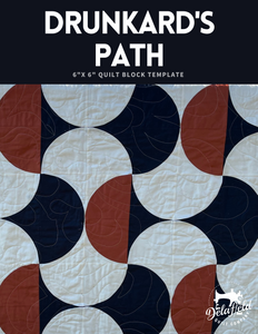 Drunkard's Path Quilt Block - 6" - Free Download