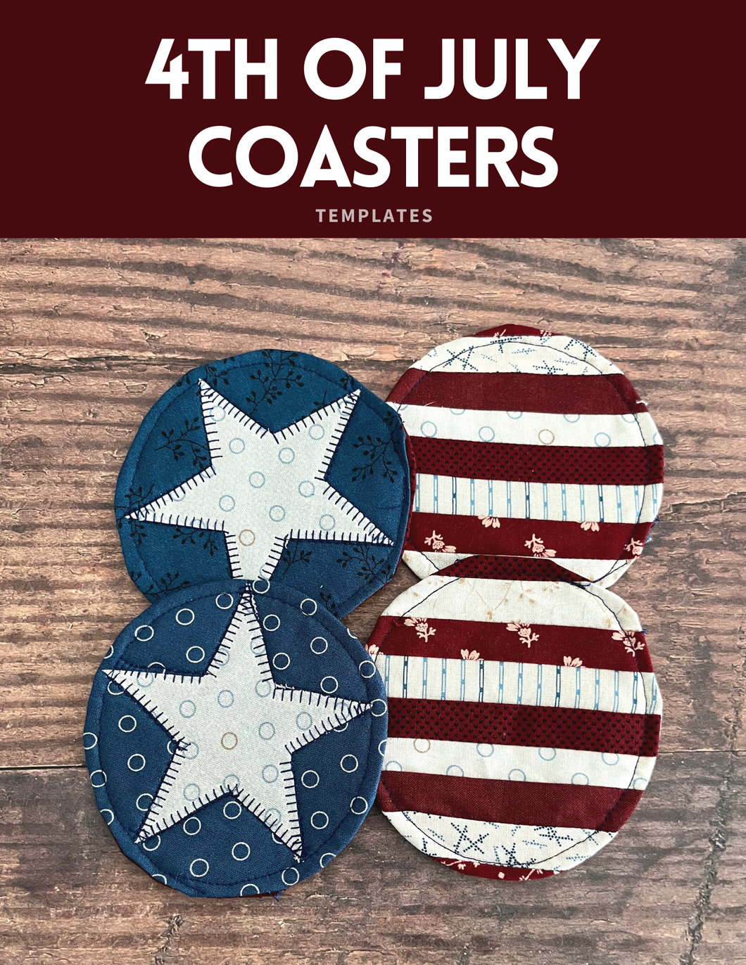 4th of July Coasters - FREE template