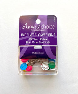 IBC Flat Flower Pins 1 7/8" - 40 pcs
