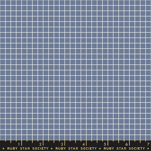 Grid Denim RS3005 34 - Fabric by the Yard