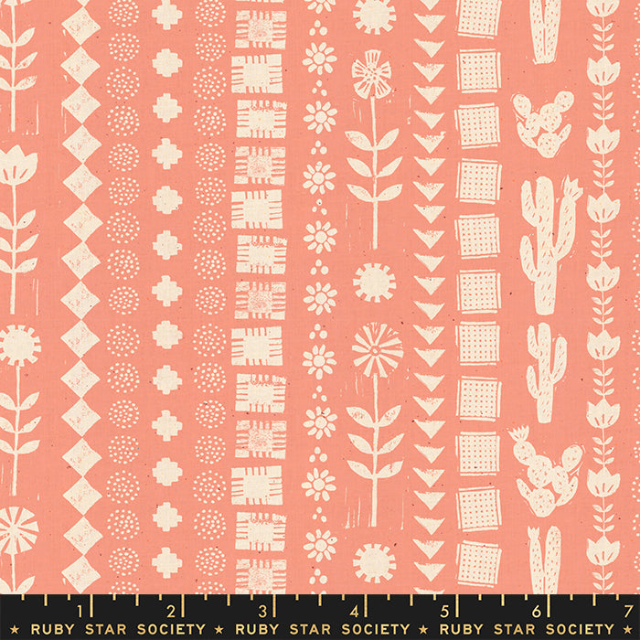 Heirloom - Garden Rows Melon - Ruby Star Society - Fabric by the Yard
