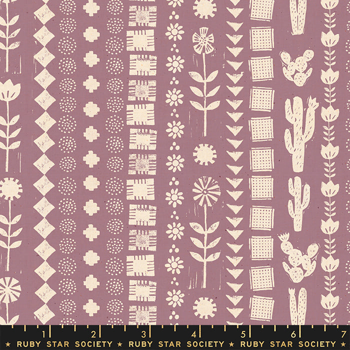 Heirloom - Garden Rows Lilac - Ruby Star Society - Fabric by the Yard