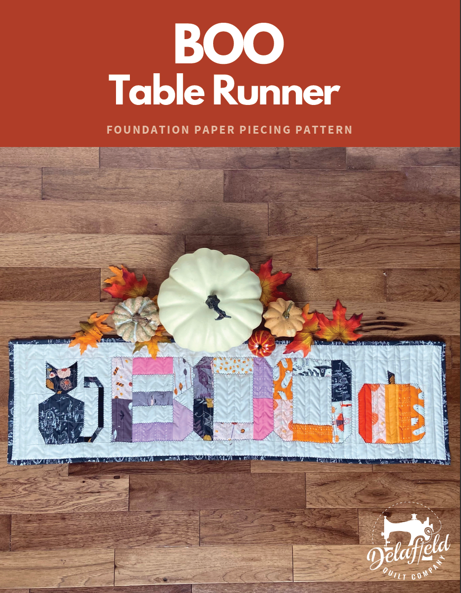Boo Table Runner Pattern Boo Table Runner - FREE DIGITAL DOWNLOAD – Delafield Quilt Company