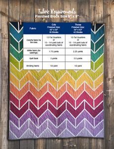 Sara's Chevron Quilt Pattern - Digital Download
