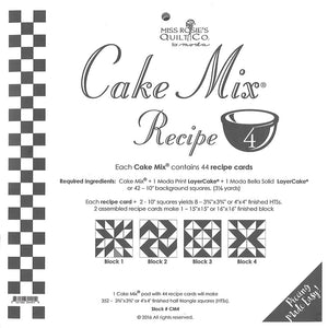 Cake Mix Recipe 4 44ct CM4 Miss Rosie