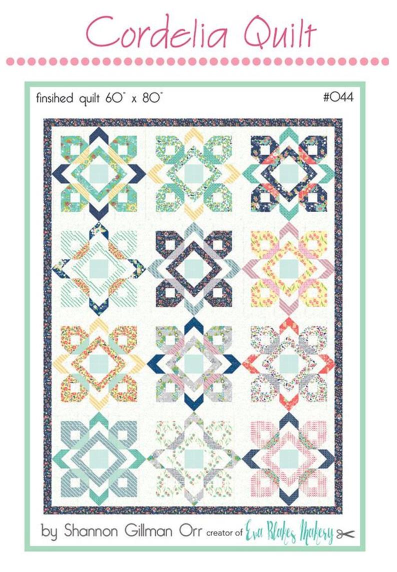 Cordelia Quilt Printed Pattern Delafield Quilt Company
