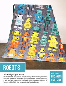 Robots by Elizabeth Hartman - Printed Pattern
