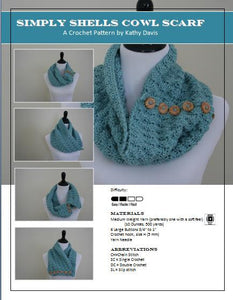 Crochet Pattern-Shell Style Cowl Scarf - Digital Download