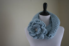 Load image into Gallery viewer, Crochet Pattern-Rosette Infinity Scarf - Digital Download