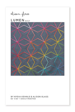 Lumen Quilt Pattern - by Nydia Kehnle for Alison Glass - Printed Pattern