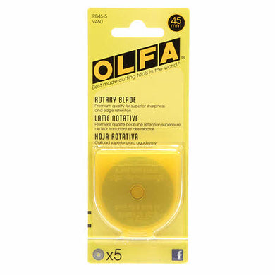 OLFA Rotary Blade set of 5 - 45mm